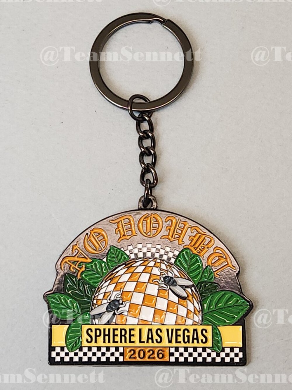 No Doubt Sphere Enamel Keychain / Sphere & Flies Design / Las Vegas 2026
